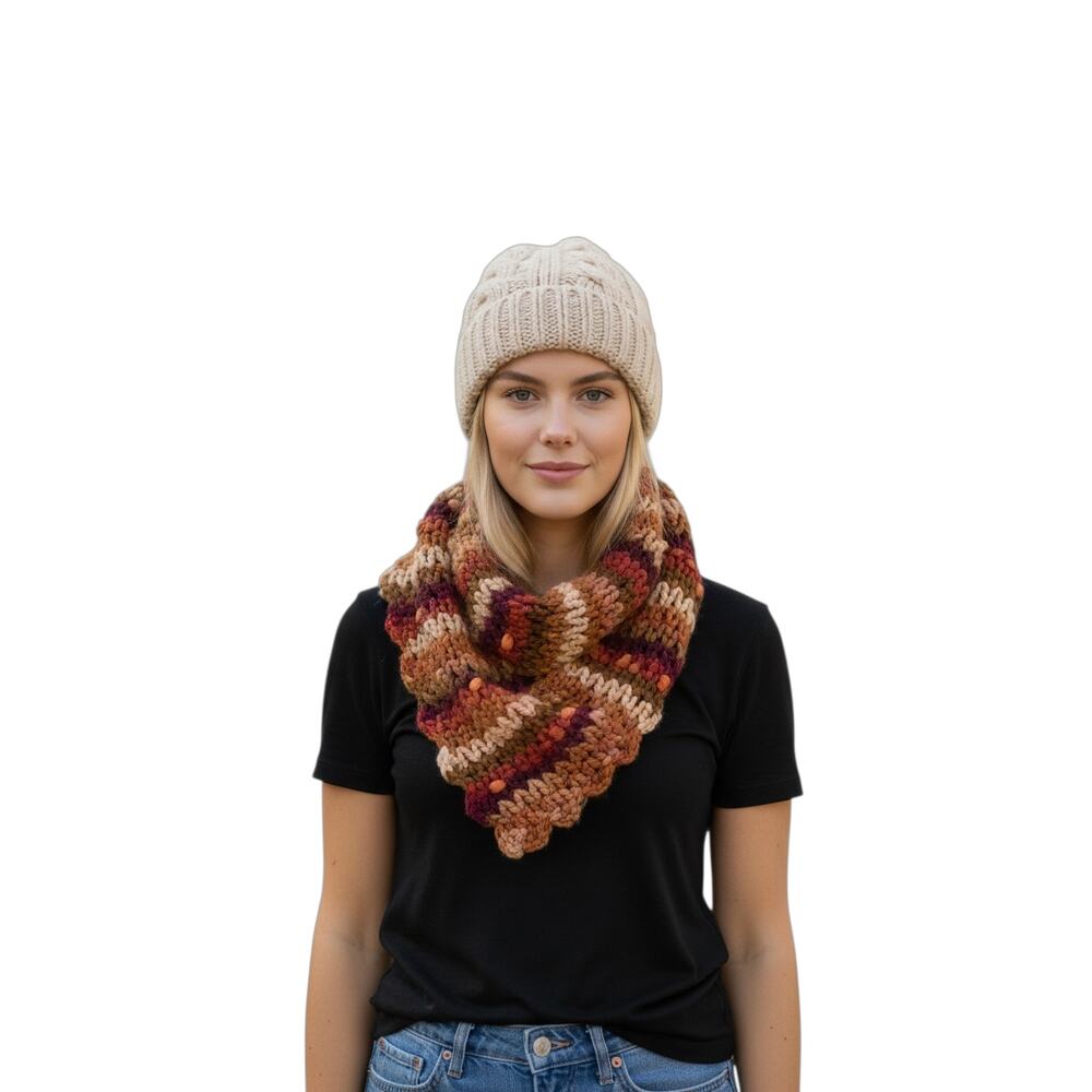 Betsey Johnson Crochet Ribbon Scarf Multi OS